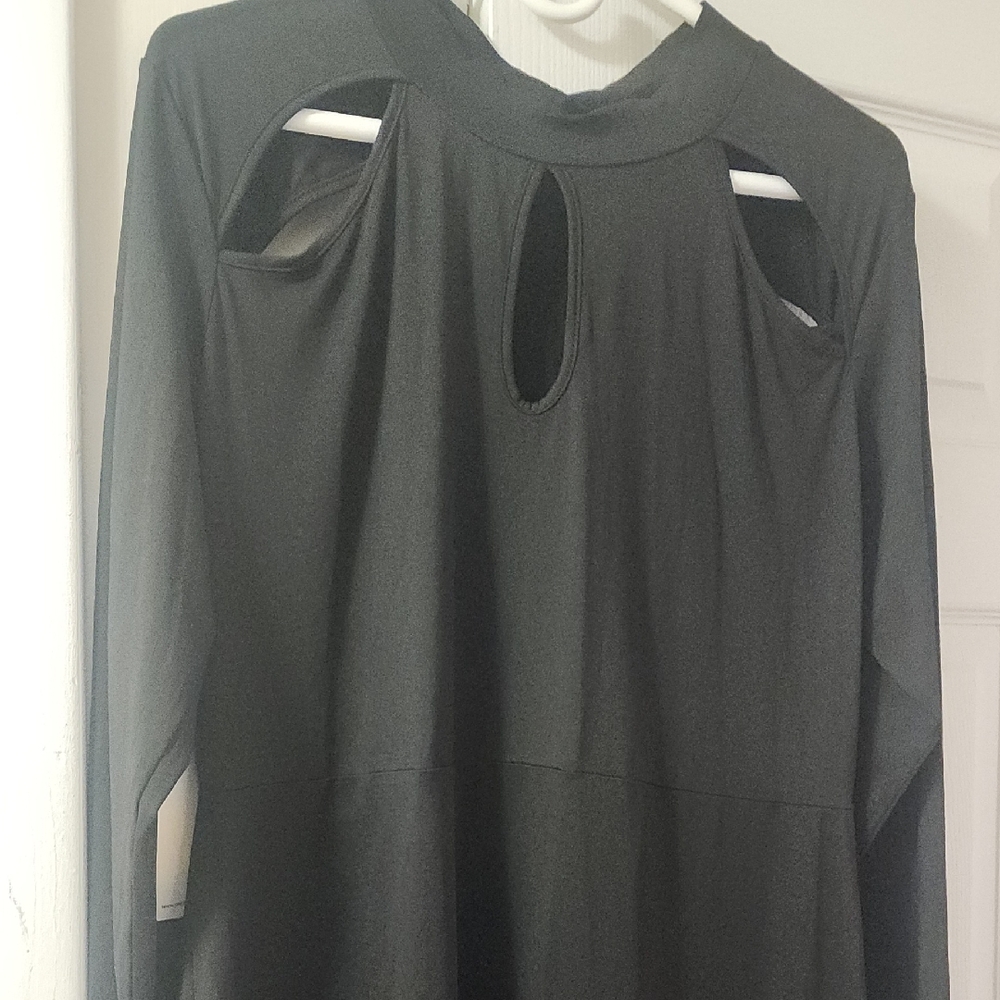 Elegant Black Cutout Dress